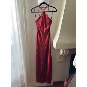 STAUD Cadence Dress Rust Red 0